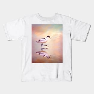 Sunset Avocet Kids T-Shirt